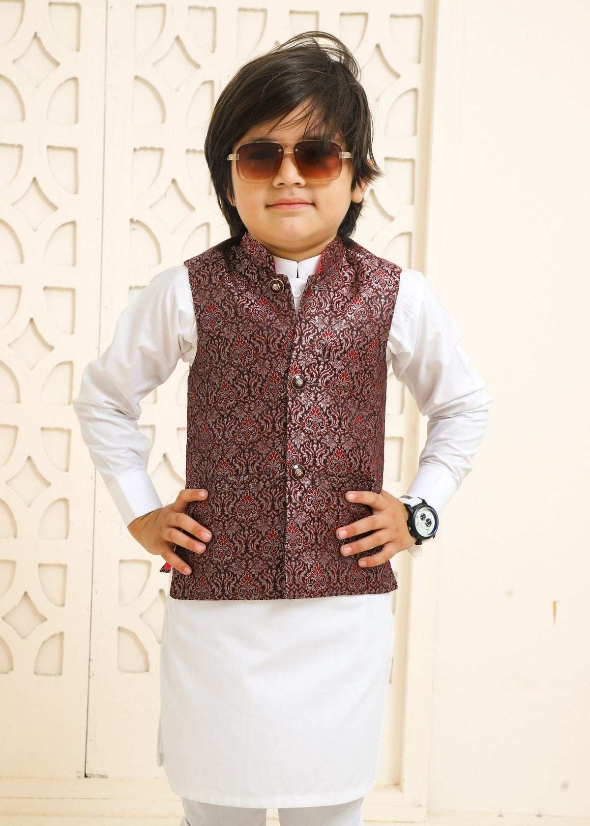Maroon Only Waistcoat -EW 86 Main image