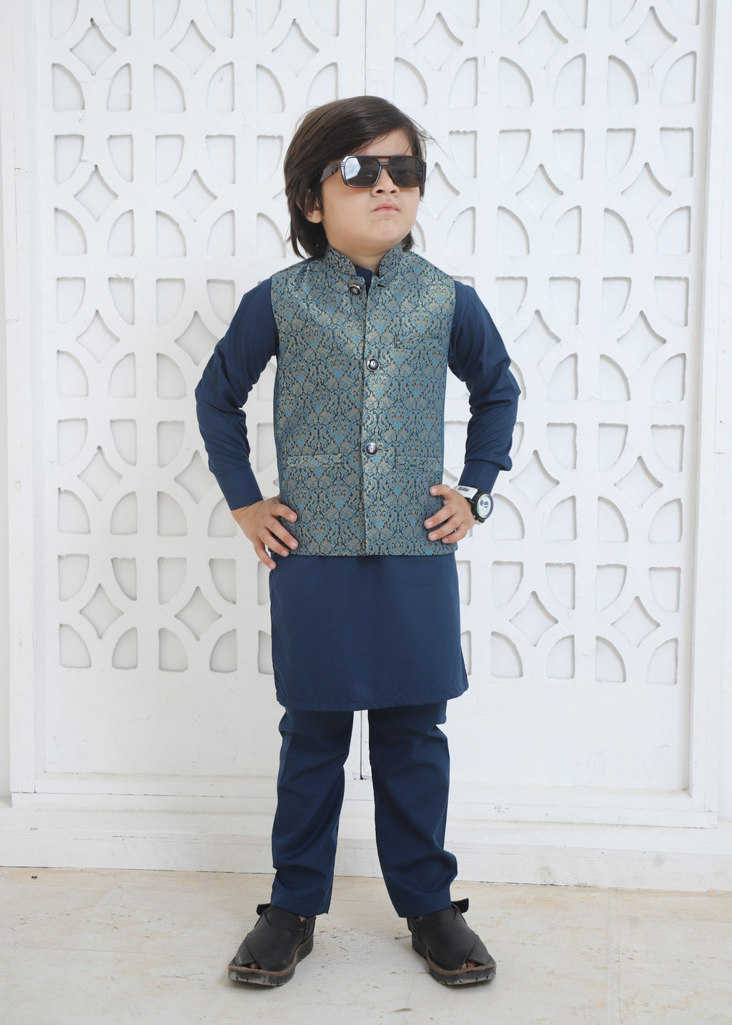Moonlight Blue Only Waistcoat-EW 87