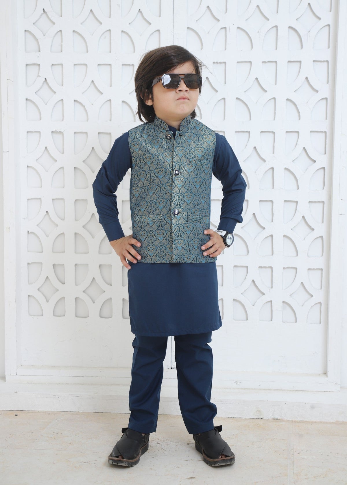 Moonlight Blue Only Waistcoat-EW 87