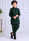Hunter Green Open Prince Coat Suit P44