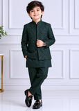 Hunter Green Open Prince Coat Suit P44