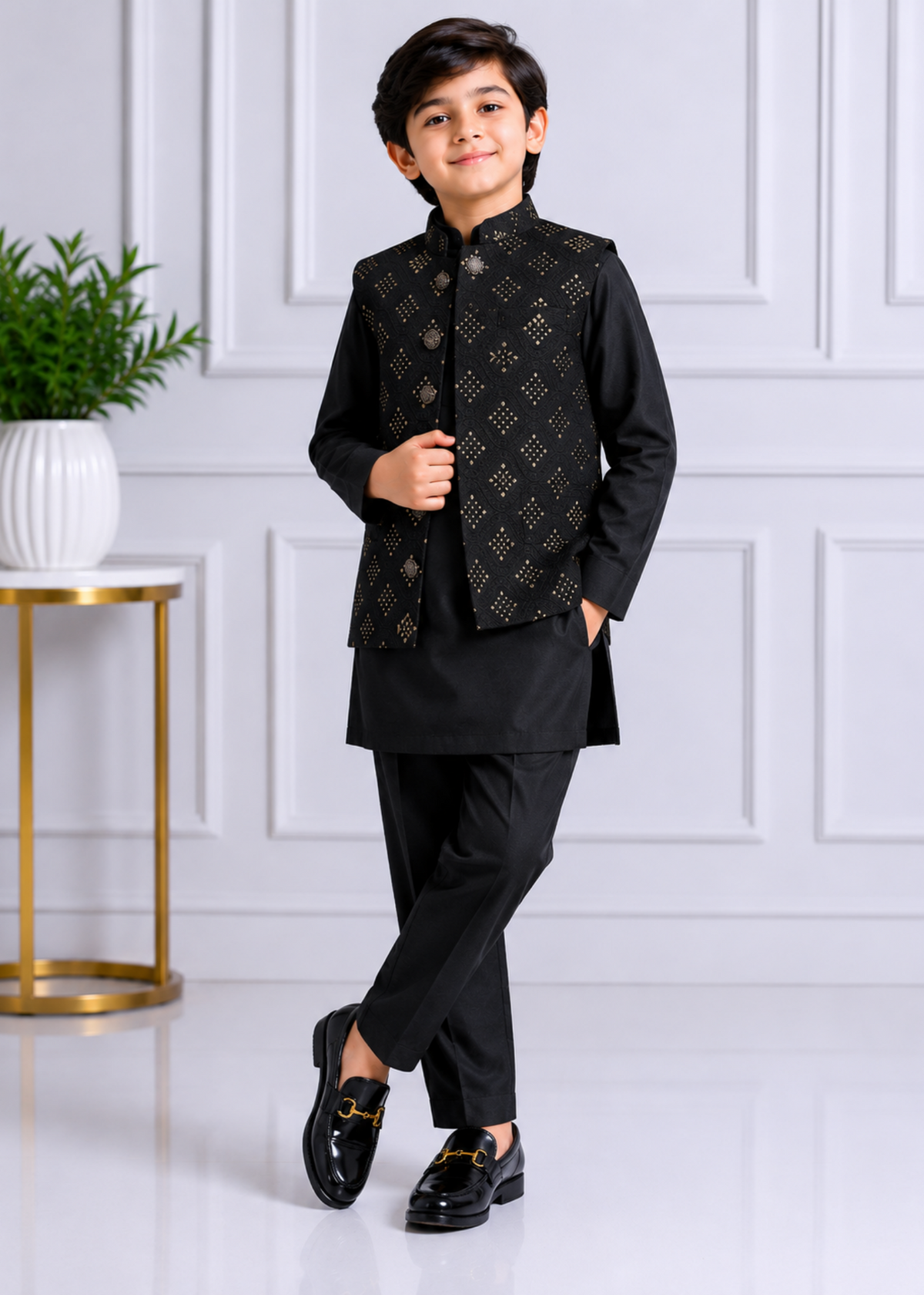 Black Only Waistcoat EW 88