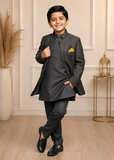 Dim Grey Open Prince Coat Suit P38