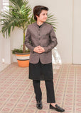 Battleship Grey Prince Coat Suit- AP 002