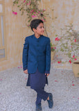 Sea Blue Prince Coat Suit -AP 006