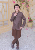 Coffee Brown Prince Coat Suit -AP 007