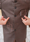 Brown Prince Coat Suit-AP 009