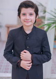 Dark Blue Prince Coat With Brown Kurta Trouser- AP 010