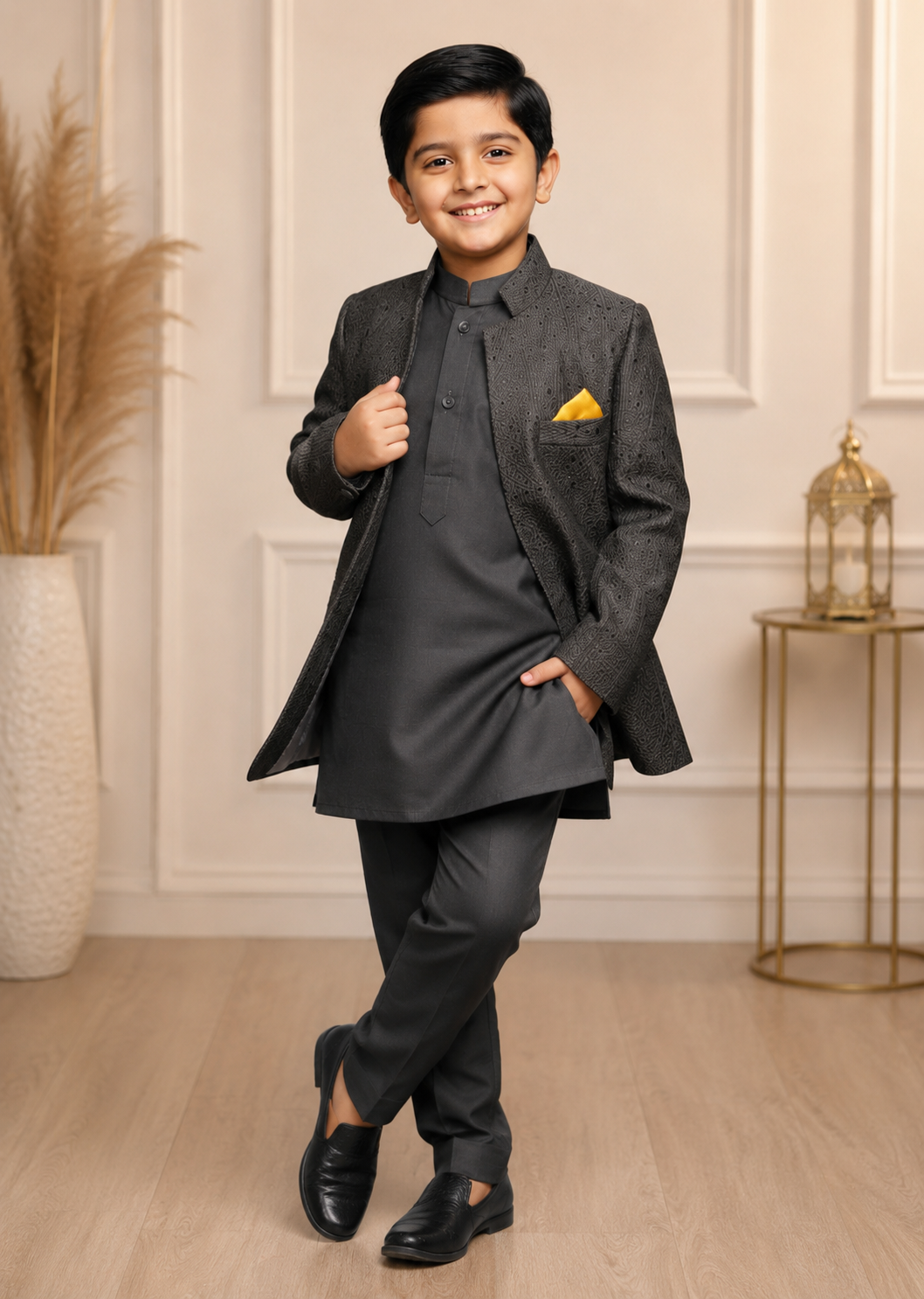 Dim Grey Open Only Prince Coat P38 Main image