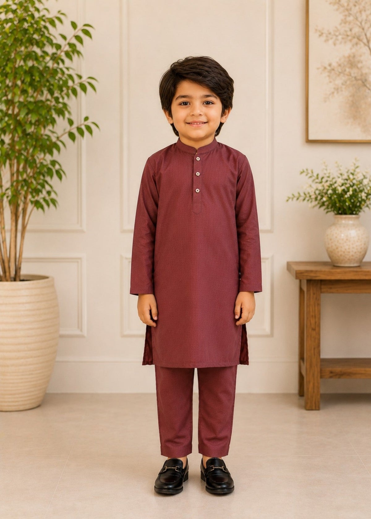 Cherry Kurta Trouser-AH 046 Main image