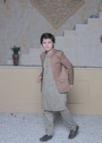 Camel Brown Prince Coat Suit AP 015