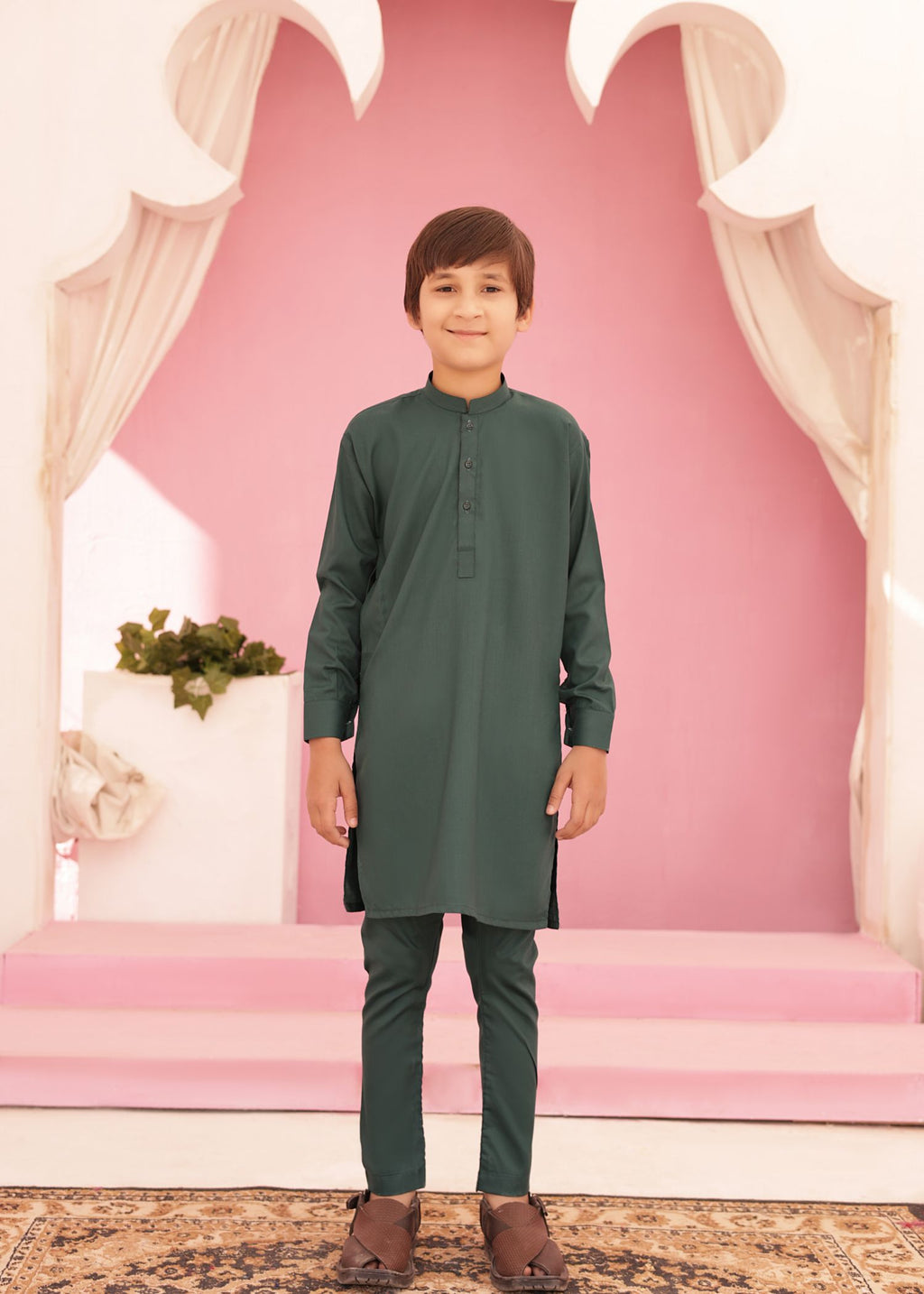 Teal Kurta Trouser E06