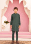 Teal Kurta Trouser E06