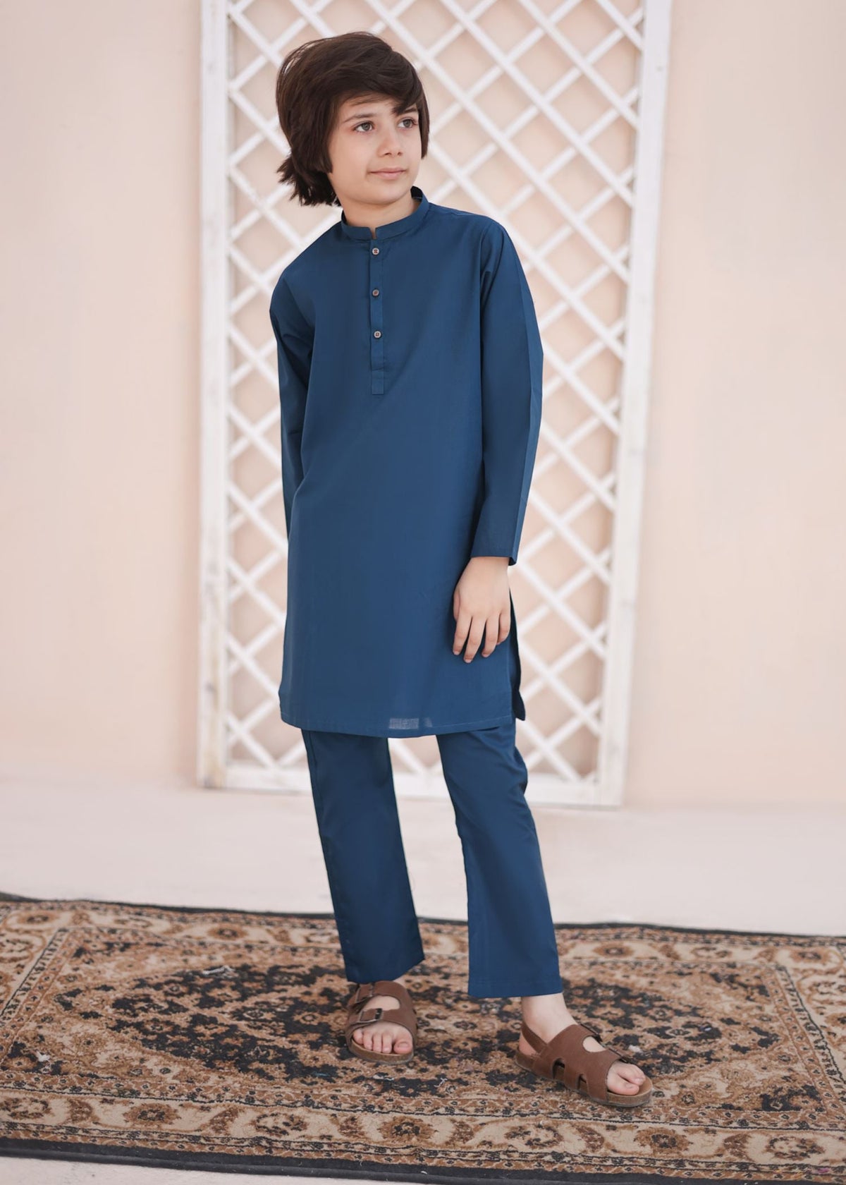 Teal Kurta Trouser KT 23