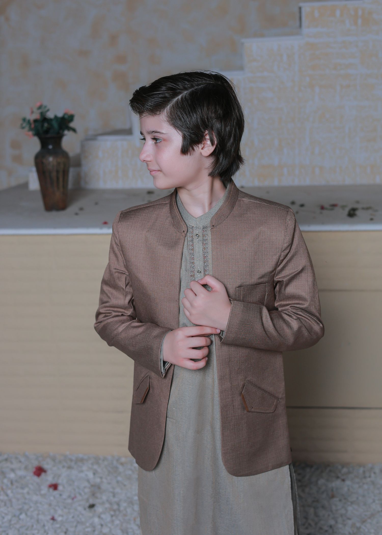 Camel Brown Prince Coat Suit AP 015 Secondary image