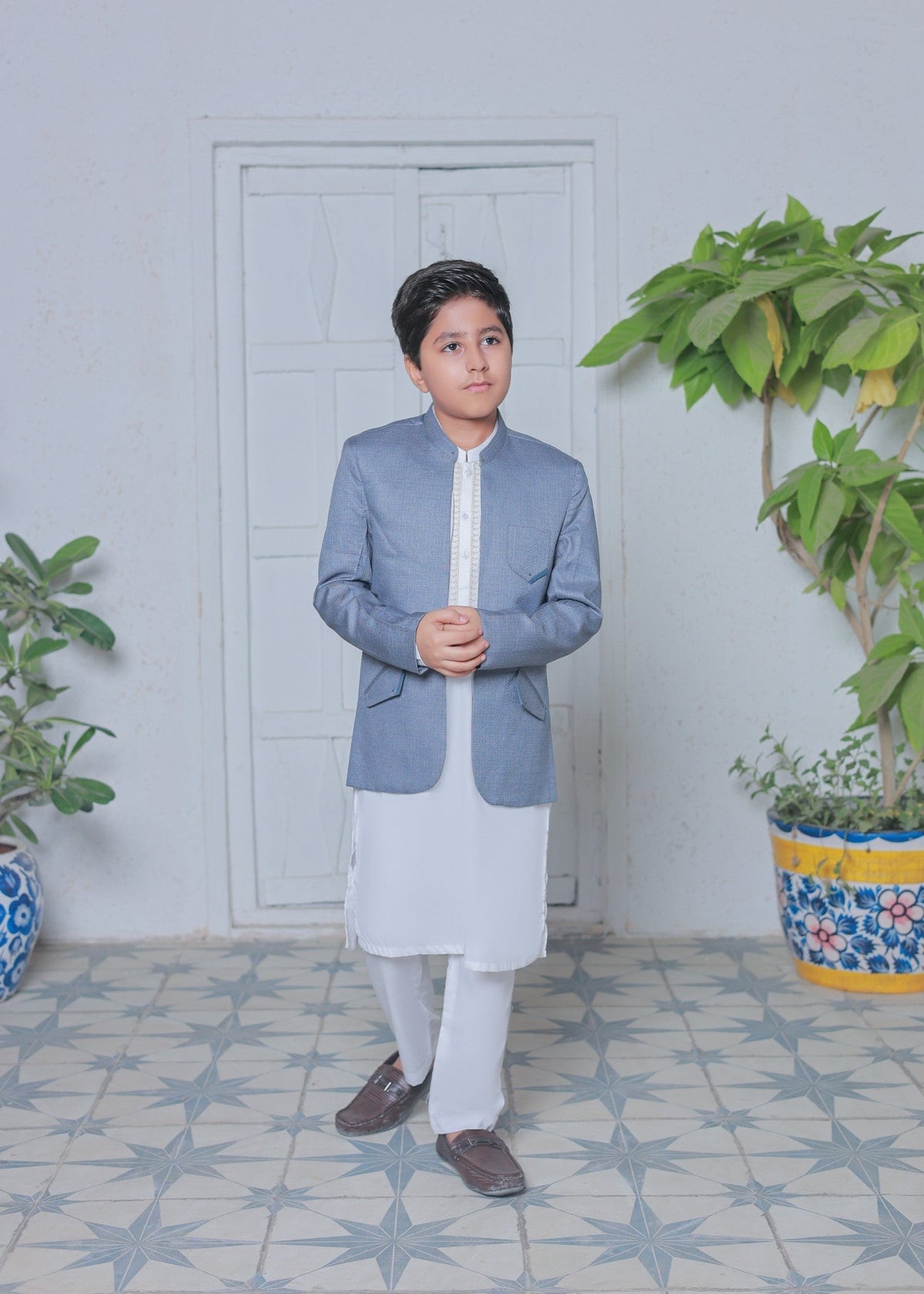 Baby Blue Prince Coat Suit AP 016 Main image