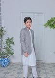 Ash Grey Prince Coat Suit AP 018