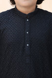 Sable Black chicken Kurta Trouser - CK 002