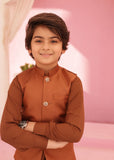 Almond Brown Waistcoat Suit EW06