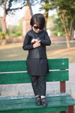 Black Embroidered Waistcoat Suit EW28