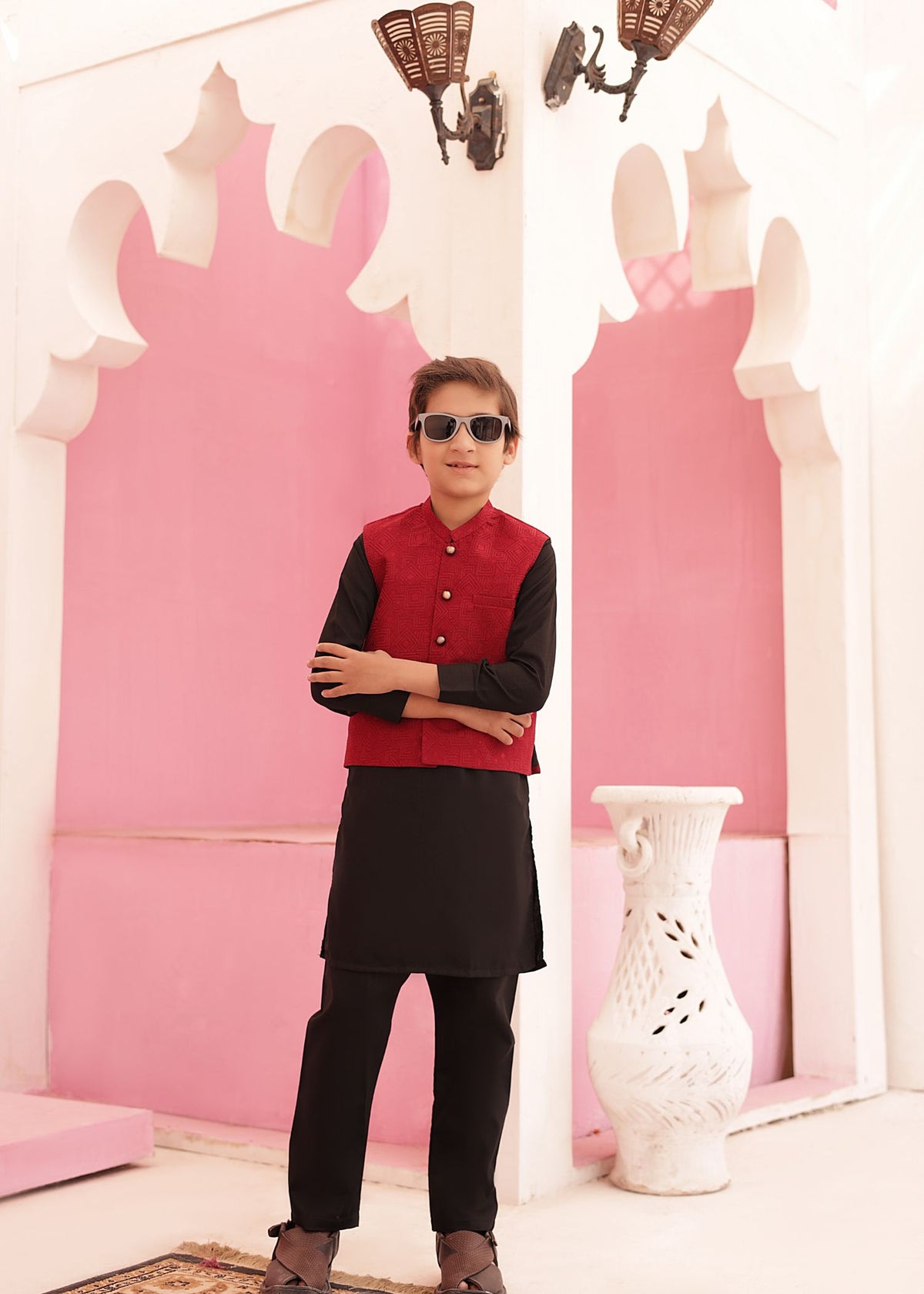 Red Only Waistcoat EW09