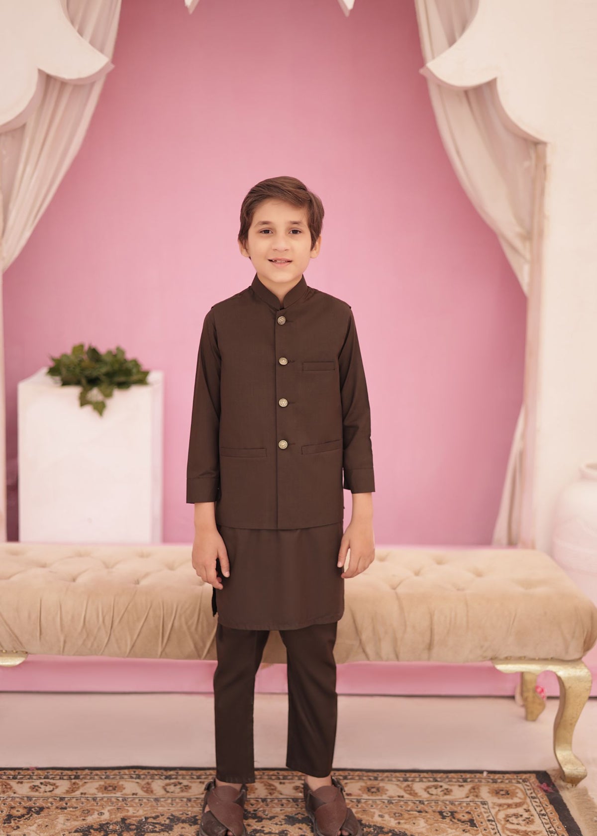 Rosewood Waistcoat Suit EW04 Main image