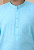 Electric Blue chicken Kurta Trouser - CK 003