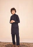 Deep Blue Waistcoat Suit EW 14