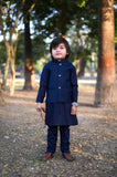 Plain Blue Waistcoat Suit EW32