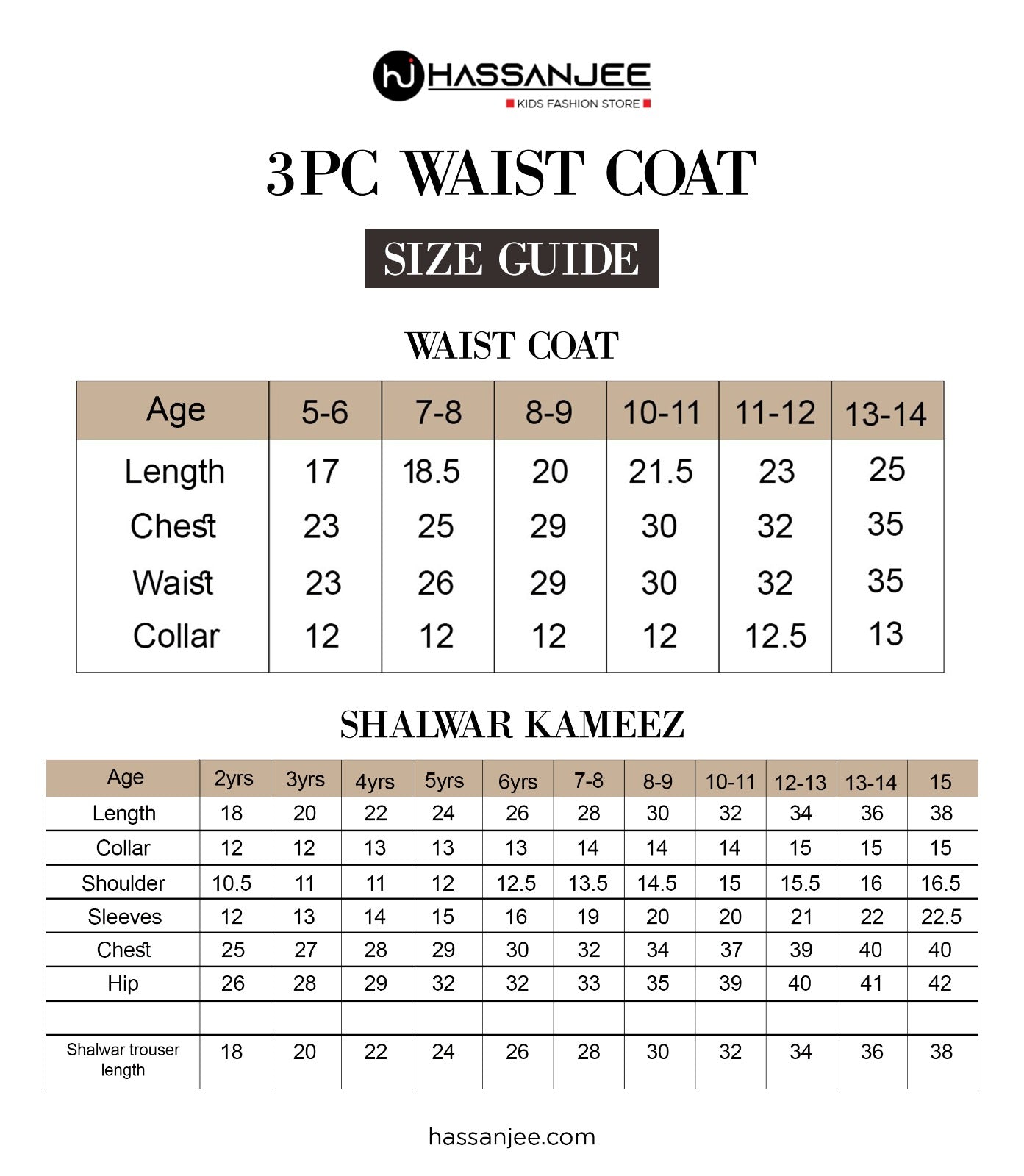 Waist clearance coat size