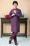 Grape Purple chicken Kurta Trouser - CK 004