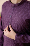 Grape Purple chicken Kurta Trouser - CK 004