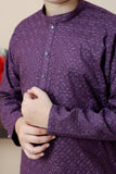 Grape Purple chicken Kurta Trouser - CK 004