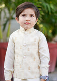 Cream white waistcoat suit EW19