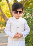 Pearl White Waistcoat Suit WKS 022