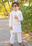 Pearl White Waistcoat Suit WKS 022