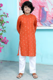 Pumpkin Orange kurta trouser KT 95