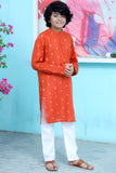 Pumpkin Orange kurta trouser KT 95