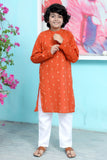 Pumpkin Orange kurta trouser KT 95