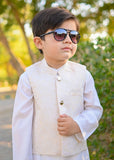 Pearl White Waistcoat Suit WKS 022