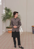 Battleship Grey Prince Coat Suit- AP 002 -