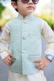 Sea green waistcoat suit EW20