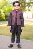 Wood brown waistcoat suit EW22