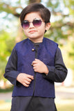 Deep Blue Waistcoat Suit EW11