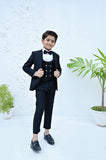 5pcs Black suit (Coat+Waistcoat+Pant+Shirt+Bow) - CPS 001