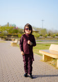 Maroon Waistcoat Suit EW 53