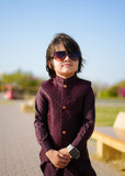 Maroon Waistcoat Suit EW 53