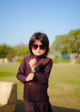 Maroon Waistcoat Suit EW 53