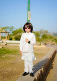 Pearl White Waistcoat Suit EW 52