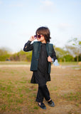 Green Waistcoat with Black Suit EW 55